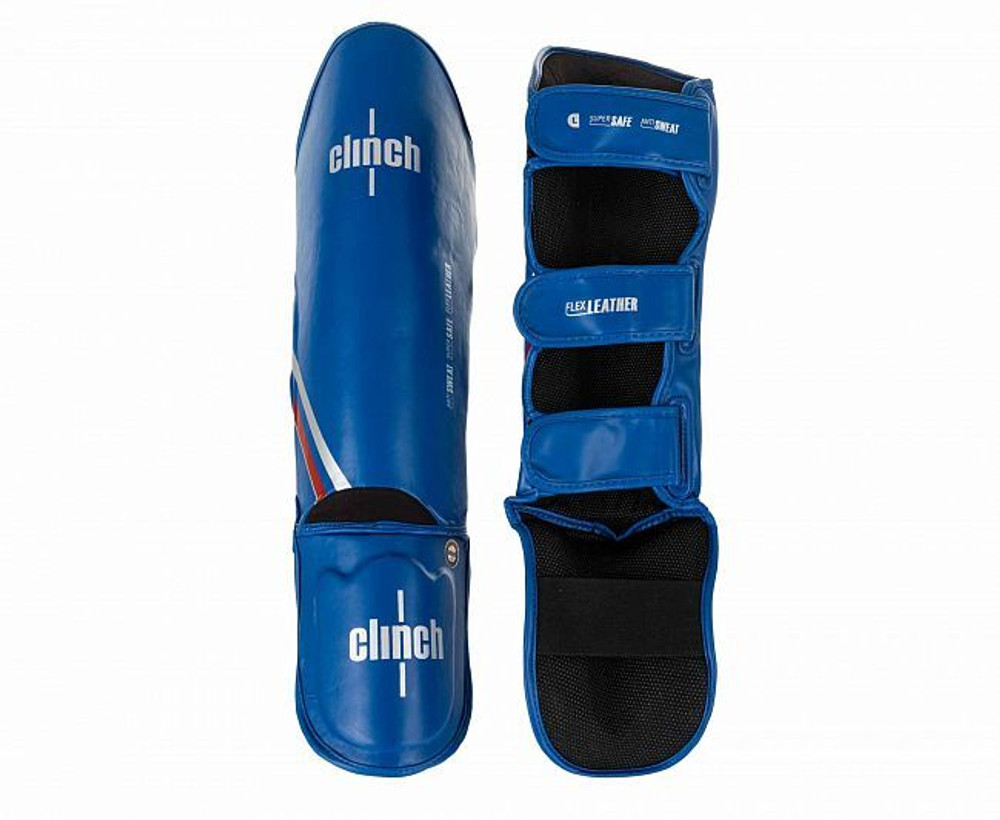 Защита голени и стопы Clinch Shin Instep Guard Kick 2.0 синяя C521N