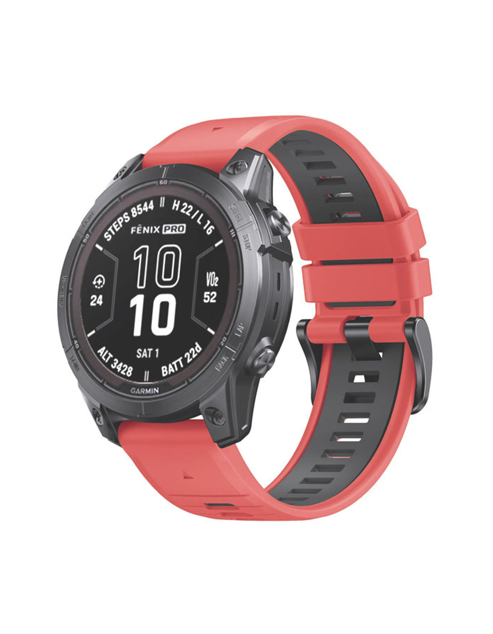Ремешок силиконовый QuickFit 22 мм. для Garmin Fenix 7 PRO/7/6/5/5 plus, Quatix 5, MARQ, Forerunner 935 / 945, instinct, instinct 2 Красный/Черный