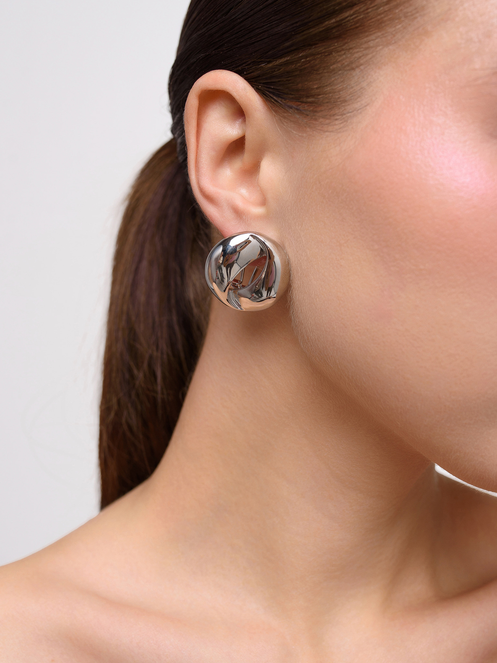 Серьги "Bean" Silver