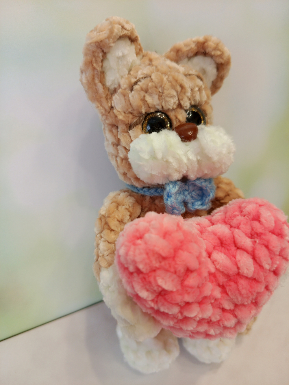 Брелок-игрушка Котик с сердцем