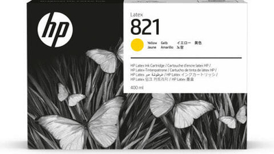 HP 821, Струйный картридж Latex, 400 мл, Желтый G0Y88A