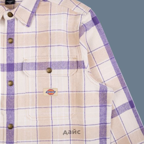 Рубашка мужская Dickies Nimmons Plaid Long Sleeve Shirt артикул:WLR19NCG - купить в магазине Дайс