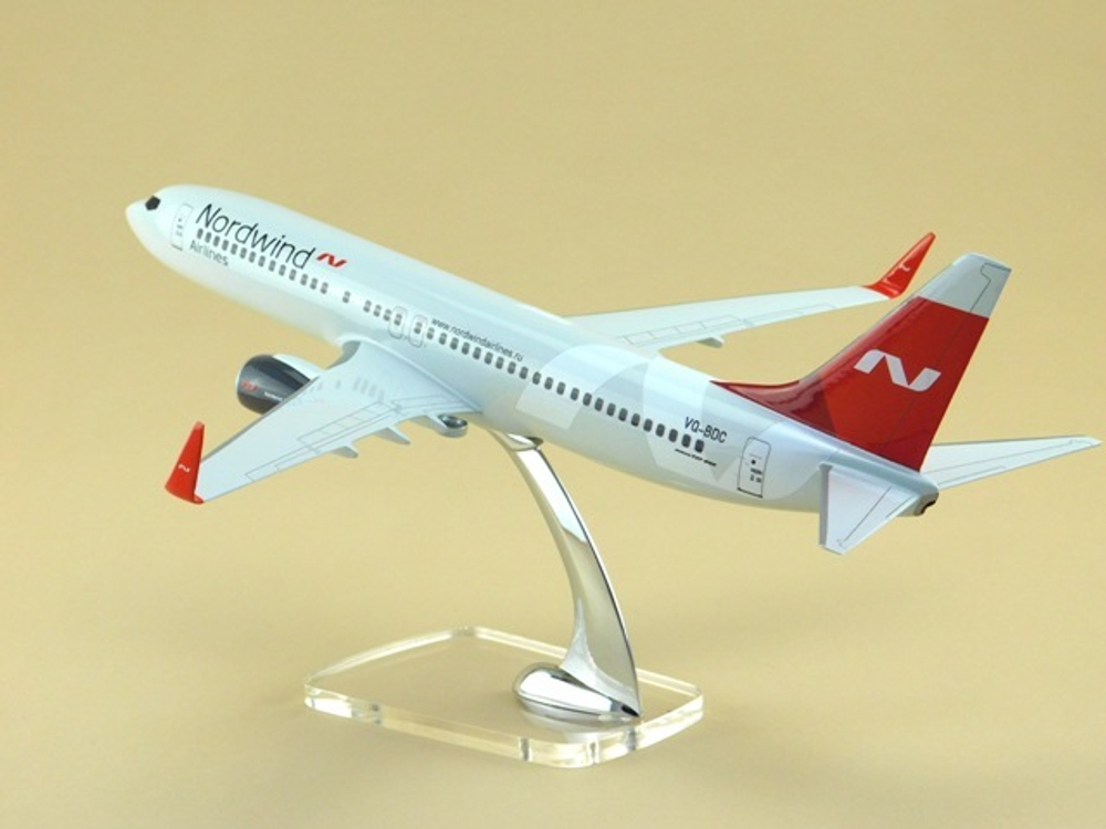 Модель самолета Boeing 737-800 (М1:100, Nordwind 2018)