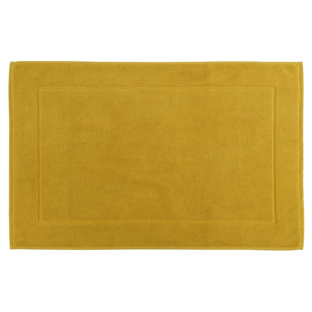 Коврик для ванной горчичного цвета из коллекции Essential, 50х80 см