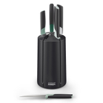 Набор ножей в подставке elevate carousel, зеленый, 5 шт.