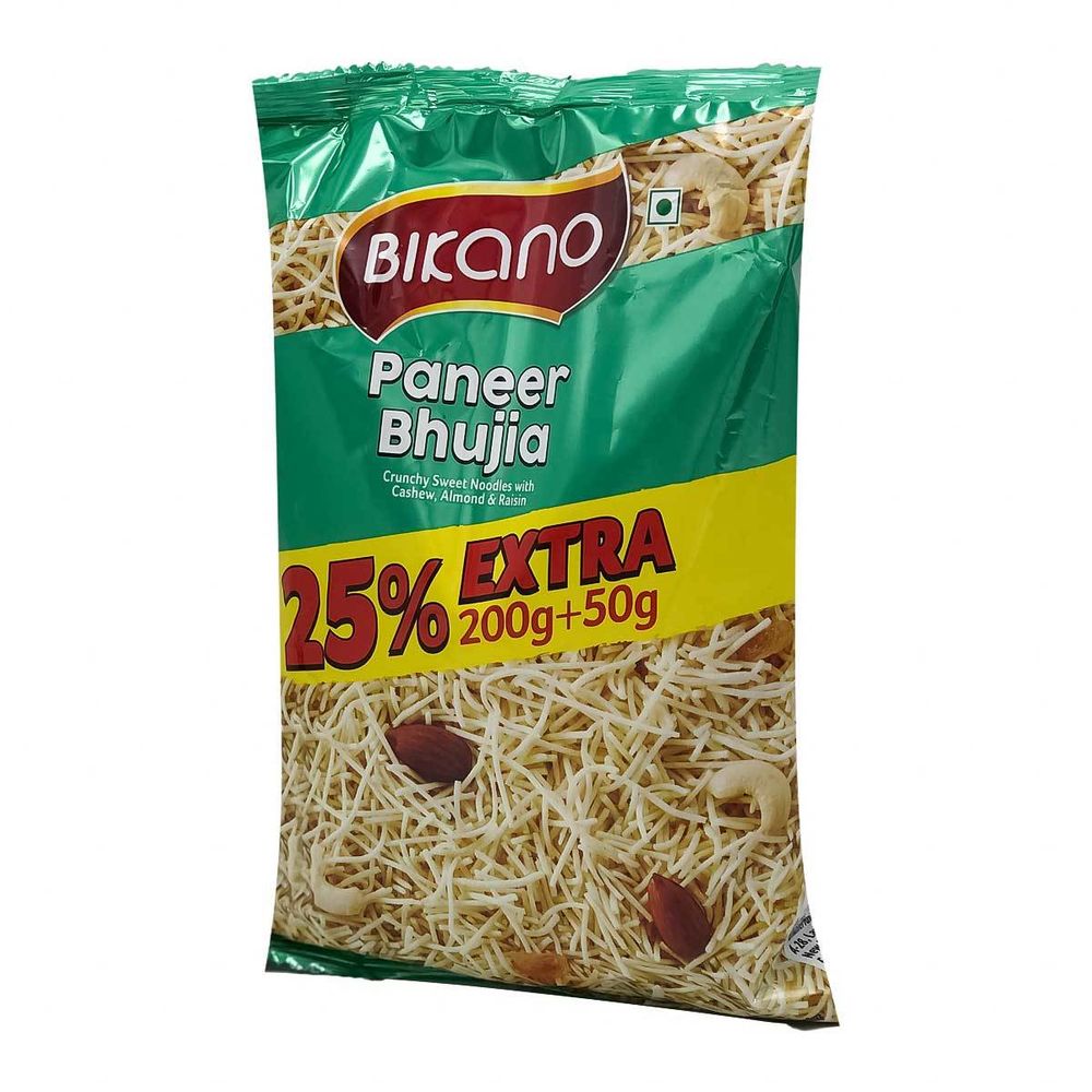 Закуска индийская Bikano сладкая лапша Paneer Bhujia  250 г