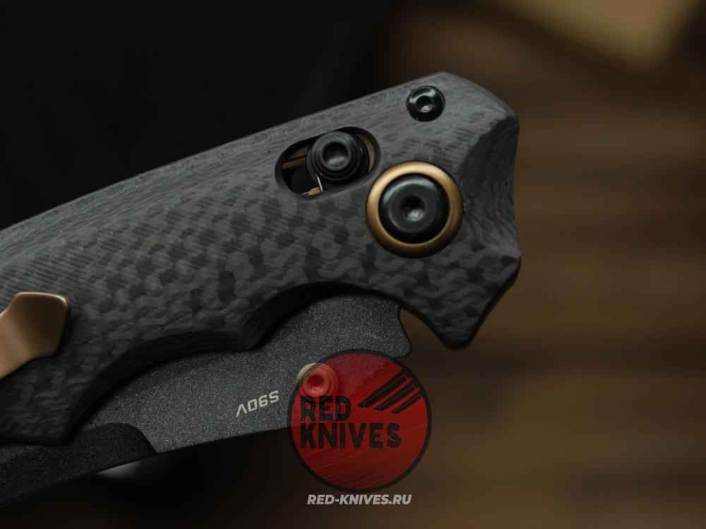 Нож Benchmade Mini Bedlam 865-02 Custom , рукоять Carbon Fiber