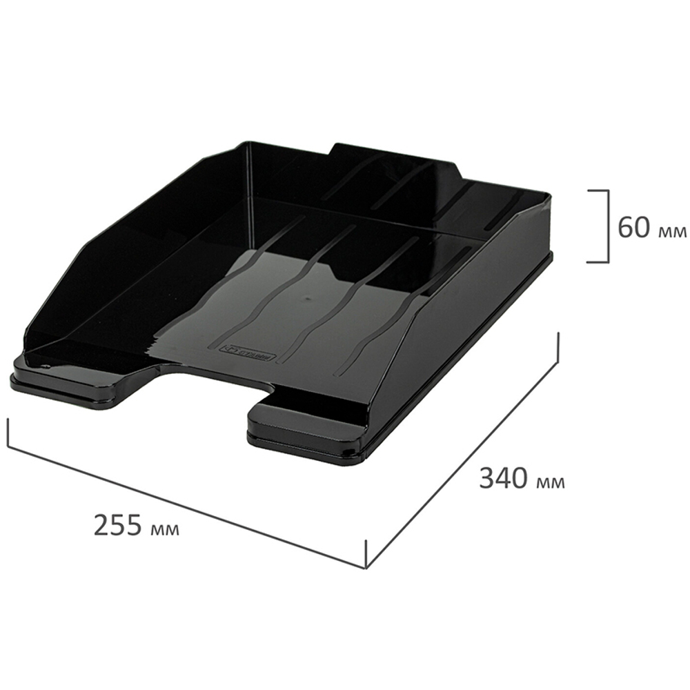 Лоток горизонтальный СТАММ "ЭКСПЕРТ" черный