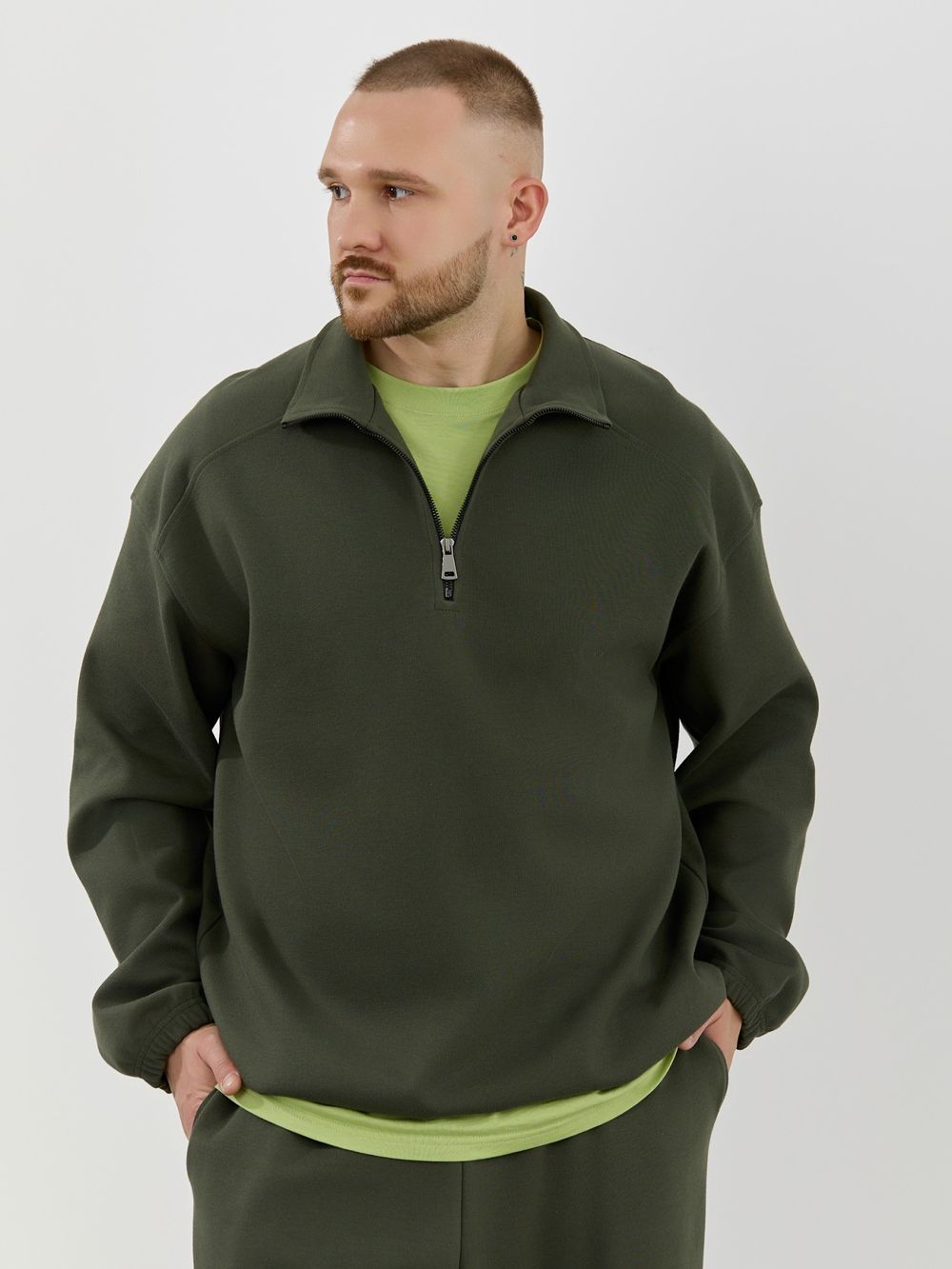 Толстовка мужская Интер-1 Виотекс ХАКИ