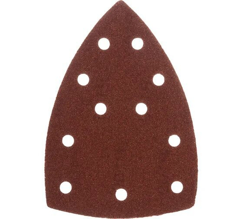 Треугольник абразивный на ворc. подложке под "липучку", перф., P 240, 150х150х100 мм, 5 шт. DENZEL