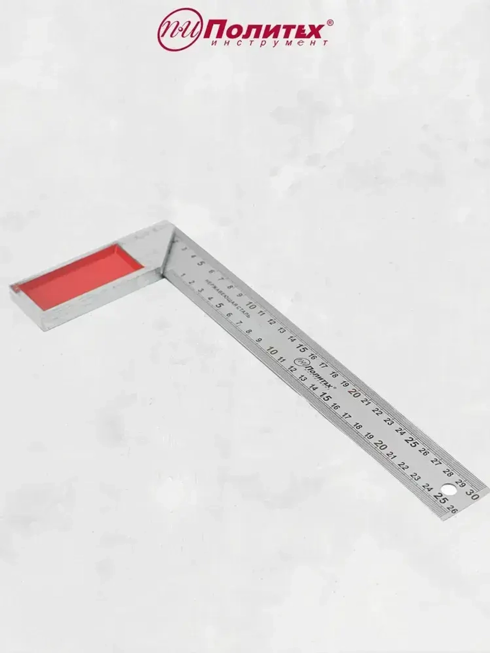 Угольник строительный разметочный 300 мм Политех Инструмент