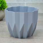 Кашпо Геометрия 0,8л, серый жемчуг