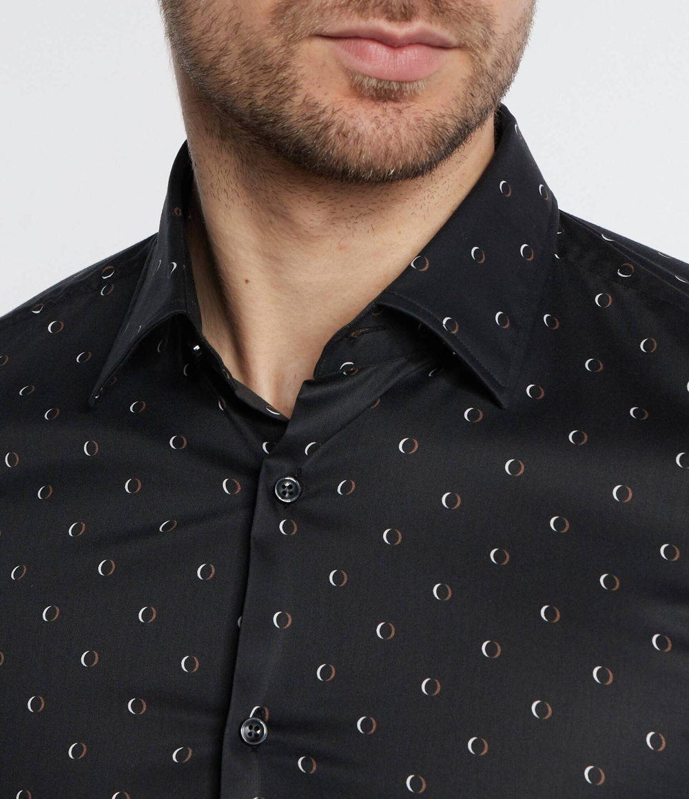 Рубашка H-HANK-kent-C1-214 BOSS BLACK - черный(50512861)