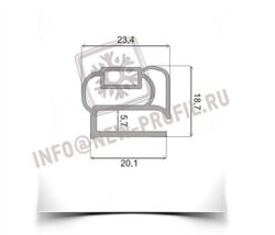 Уплотнитель для холодильника Минск 15М м.к 290*545 мм(014)