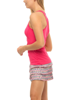 Женский топ теннисный Lucky in Love Pretty in Ink Baseline Tank w/ Bra - Розовый