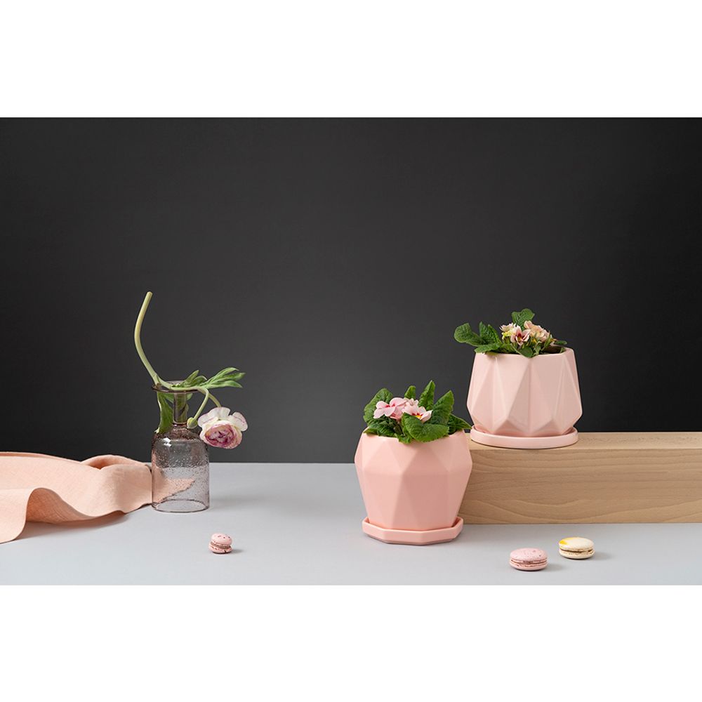 Набор бокалов для вина Flowi, 410 мл, розовые, 2 шт.