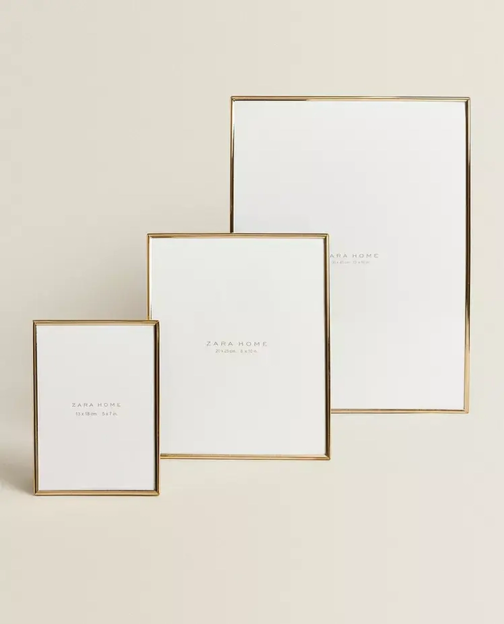 ZARA HOME МЕТАЛЛИЧЕСКАЯ РАМКА ДЛЯ ФОТОГРАФИЙ, ЗОЛОТИСТЫЙ