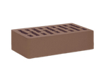 Старооскольский кирпич лицевой Коричневый, Гладкий, 1NF