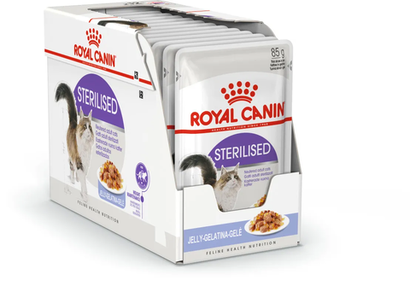 Влажный корм Royal Canin Sterilised для стерилизованных кошек, в желе, 28 шт x 85 г