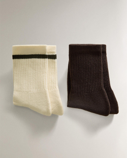 Носки Zara Home, коричневый, размер 39-41, 2 пары, 4302/043