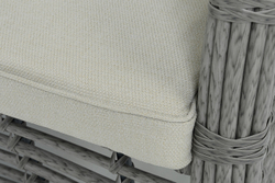 "Ницца" диван из искусственного ротанга трехместный, цвет серый