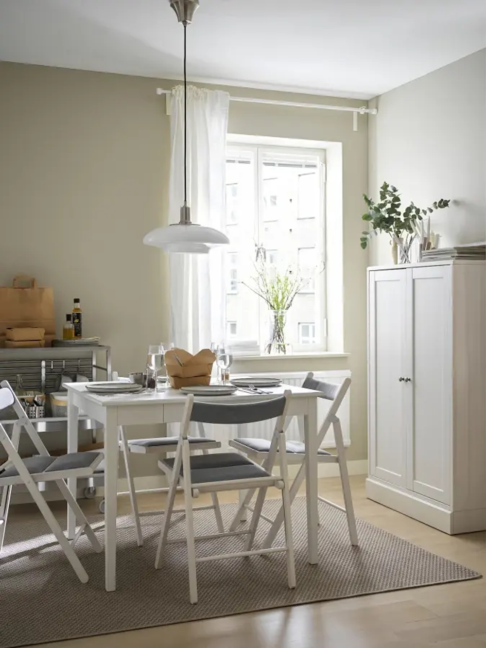 Стол с откидной столешницей - IKEA IDANÄS/IDANAS, 51/86х96х75 см, ИДАНЭС ИКЕА, белый