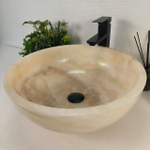 Раковина из оникса Bowl Yellow TinLip BO-64722 45*45*17 0199