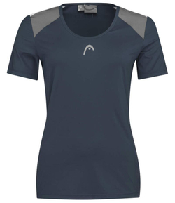 Футболка для девочки теннисная Head Club 22 Tech T-Shirt - navy