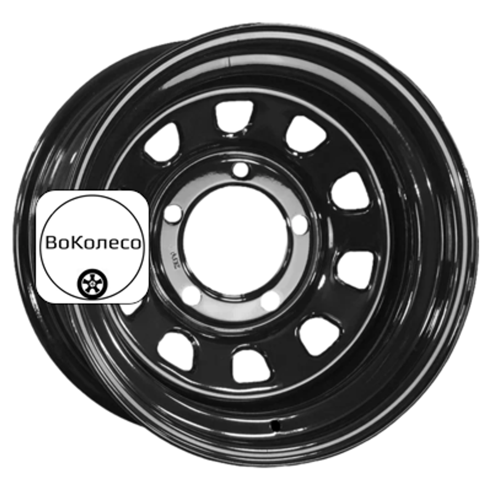 8x15/5x139,7 ET-25 D110 УАЗ Semicircle Gloss Black (LTM) ZEPP 4х4