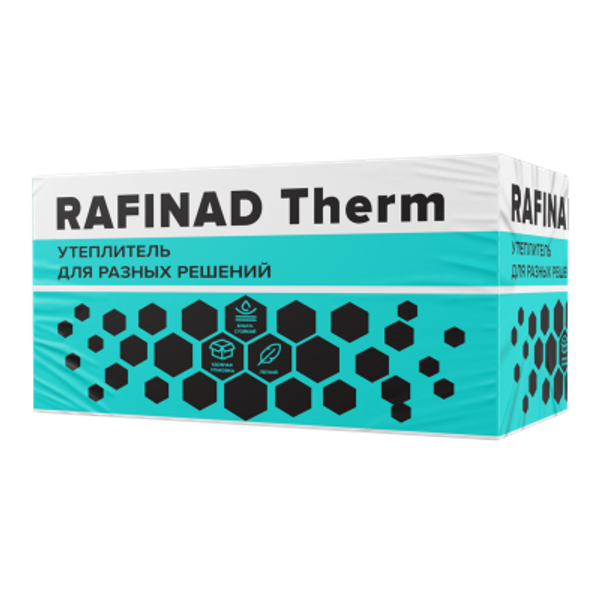 Плита пенополистирольная RAFINAD THERM 50 мм, 1200х600х50 (6 плит, 4,32 кв.м.)