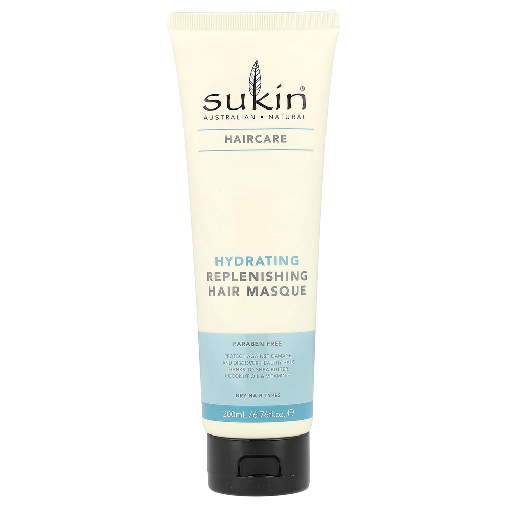 Sukin, Haircare, увлажняющая восстанавливающая маска для сухих волос, 200 мл (6,76 жидк. унции)