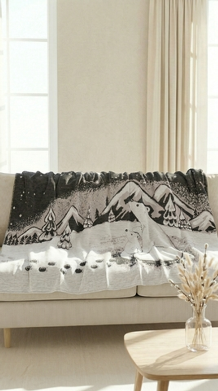 Плед 130x170 Мишки на Севере МПД043