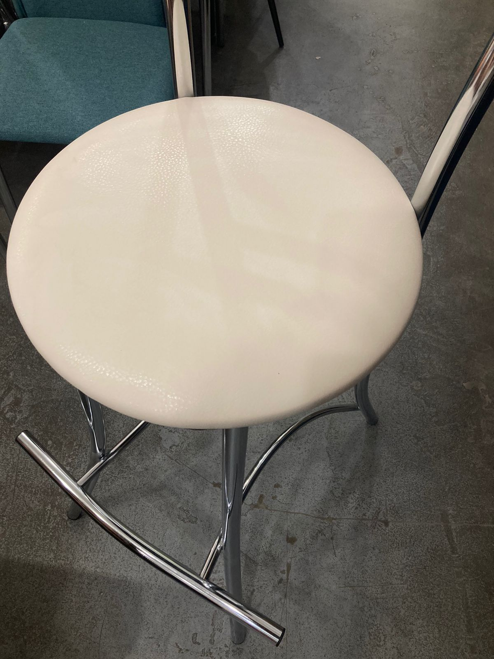 Стул Трио Барный каркас хром ваниль