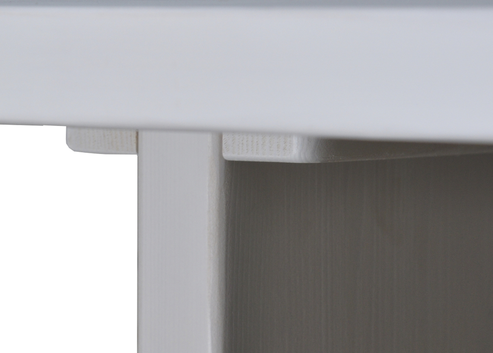 Обеденный стол "Гамбург" 200 см из массива сосны, белый