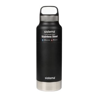 Термобутылка Sistema &quot;Hydrate&quot; 1 л, цвет Черный