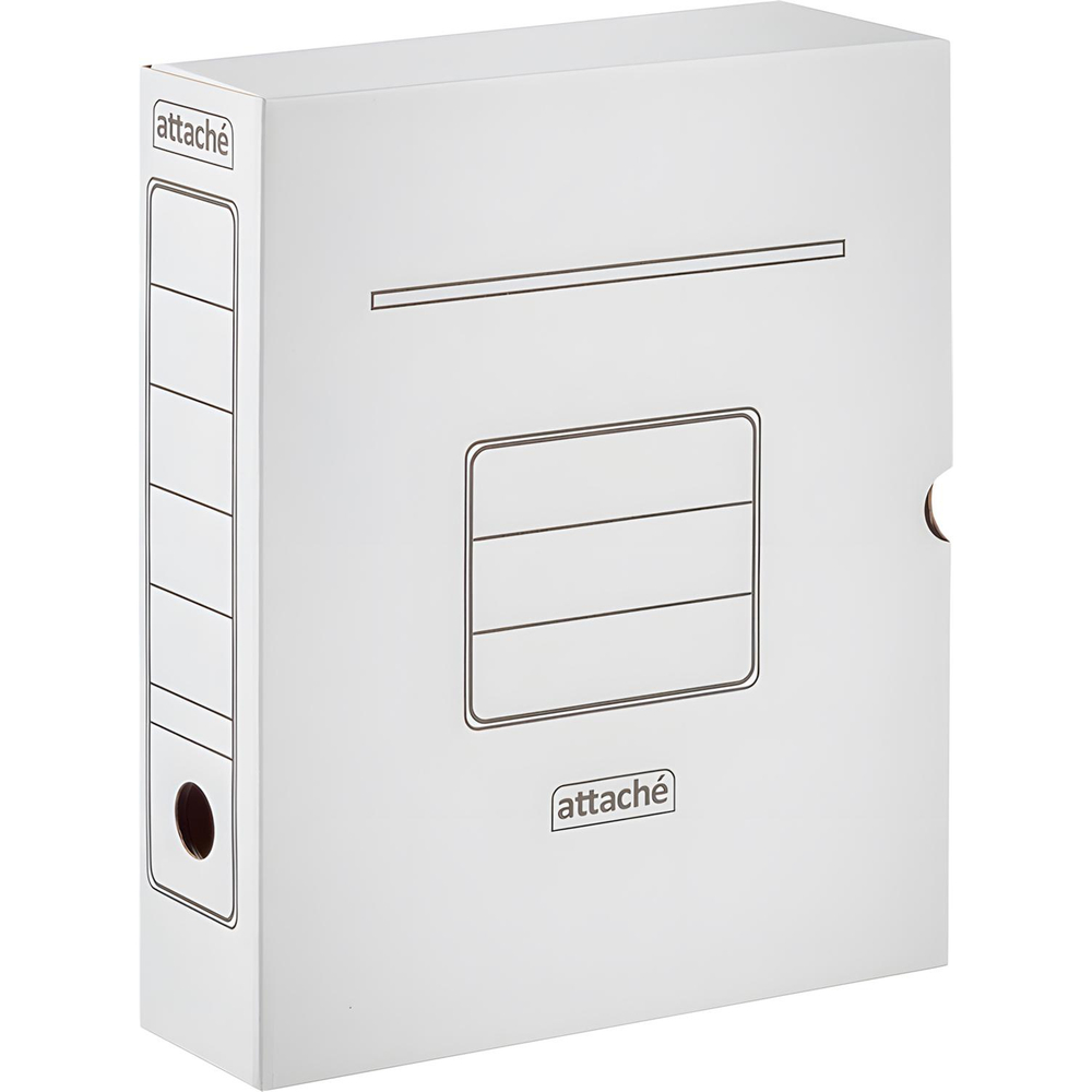 Короб архивный белый ATTACHE 75мм гофрокартон, 5шт.уп