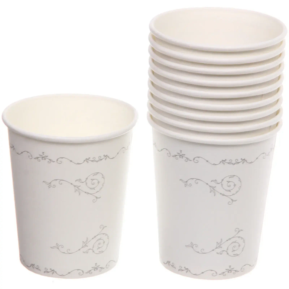 Стакан бумажный 0,2л в наборе 10 шт «Изящный вечер»