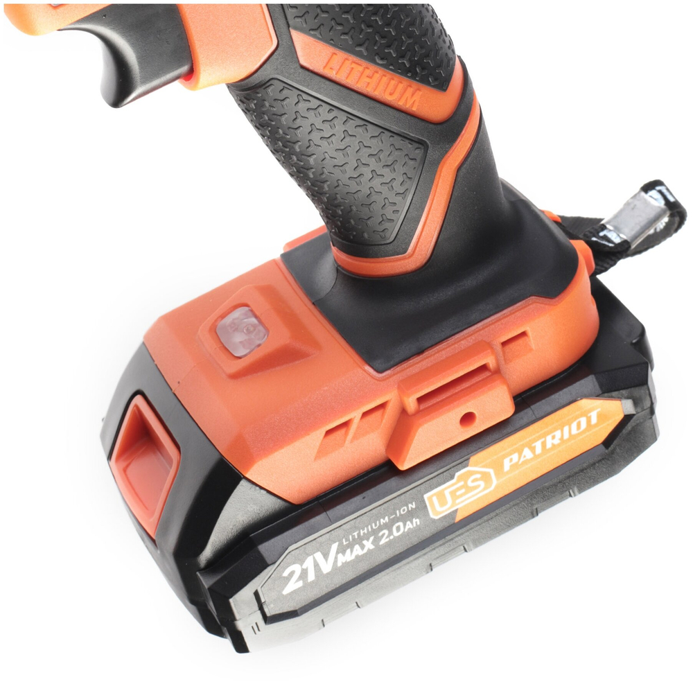 Дрель-шуруповерт акк.PATRIOT BR 189UES, две АКБ Li-Ion 18В, 2,0 Ач, 29Нм, кейс (180301549)