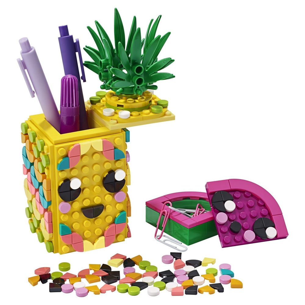 LEGO Dots: Подставка для карандашей Ананас 41906 — Pencil Holder — Лего Дотс Точки