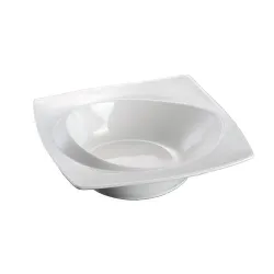 Салатник 550 мл 25*25 см h5 см с бортом Asymmetry белый фарфор NEW P.L. Proff Cuisine [3]