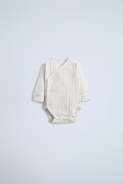 ZARA НАБОР ИЗ 2 РЕГУЛИРУЕМЫХ БОДИ, ГОЛУБОЙ/БЕЖЕВЫЙ