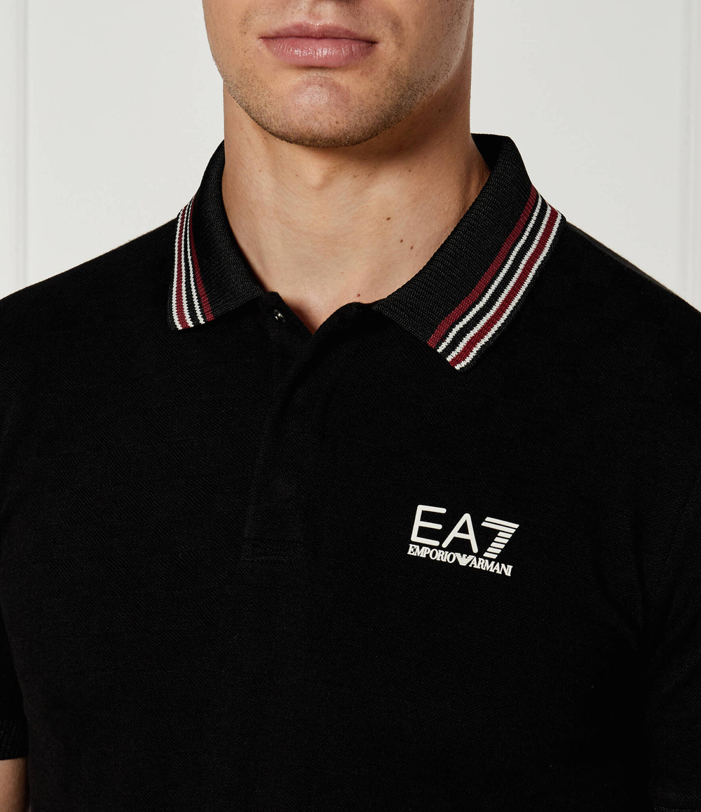 Поло EA7 - черный(6DPF14 PJZSZ)