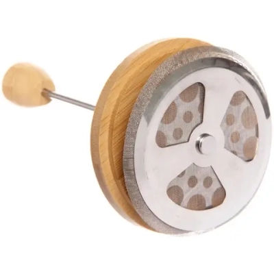 Френч-пресс 800мл «Хай-Тек» с бамбуковой крышкой