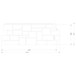 Панель фасадная Grand Line Classic Дикий камень шоколадный 1110х417 мм