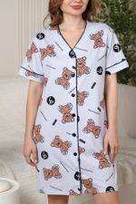 Ночная сорочка Амальфи-1 Виотекс СЕРЫЙ