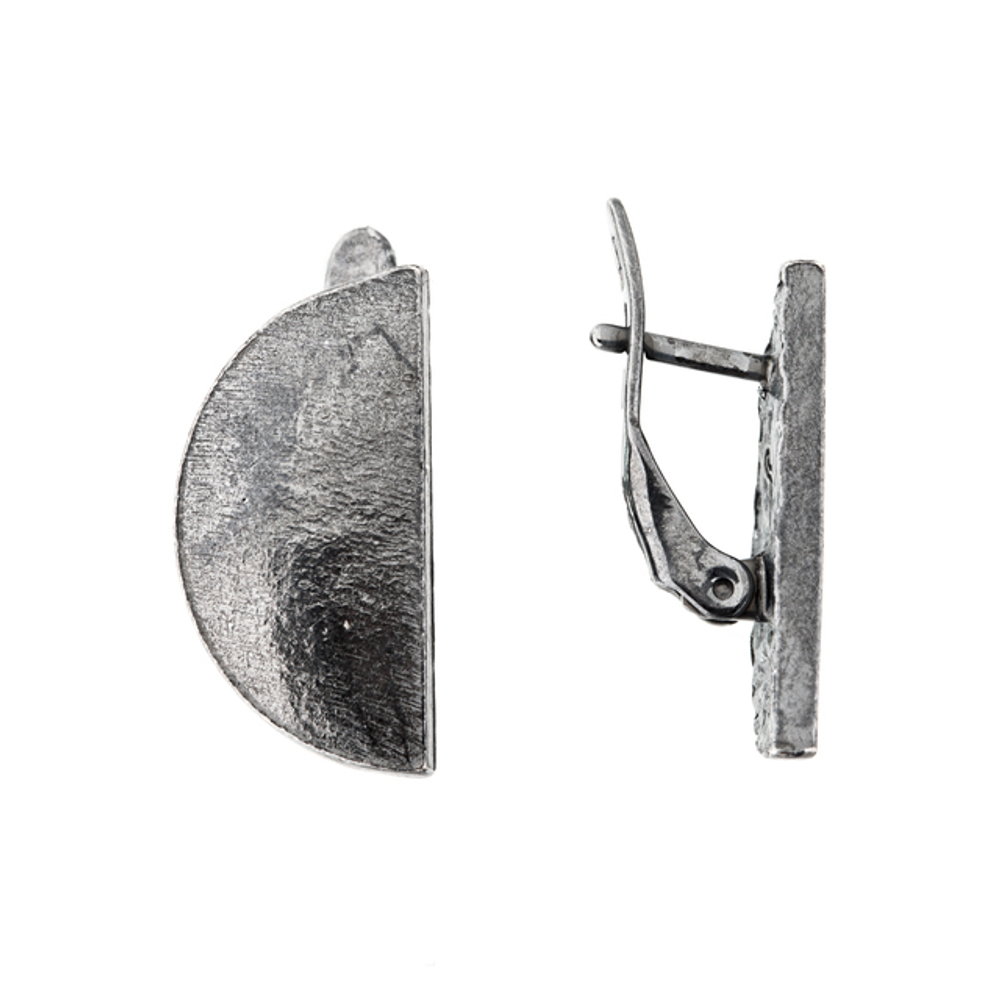 "Васика" серьги в серебряном покрытии из коллекции "Mona" от Jenavi  с английским замком