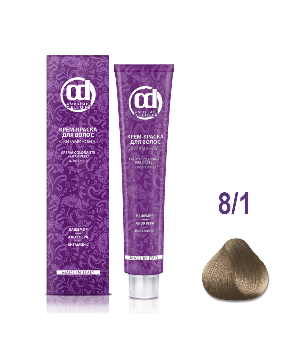 Д 8/1 крем-краска для волос с витамином С светло-русый сандре 100 мл