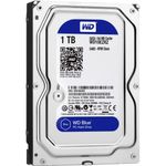 Внутренний жесткий диск HDD  WD  1TB, SATA-III, 5400 RPM, 64 Mb, 3.5'', синий