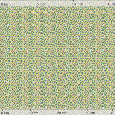 Розово бирюзовые пятна леопарда на желтом фоне by IrinaOstapenko 1200 DPI