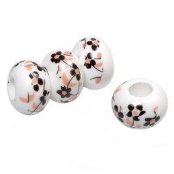 Бусина-шарм керамика, роспись